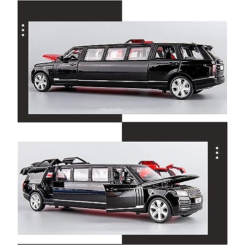 Image of Deuson Ecom Exclusive Alloy 1:32 Long Range Rover Diecast Metal Pull Back Die Cast Car Pullback Toy Car With Openable Doors, Light Music Boys Gifts Toy - Multicolor