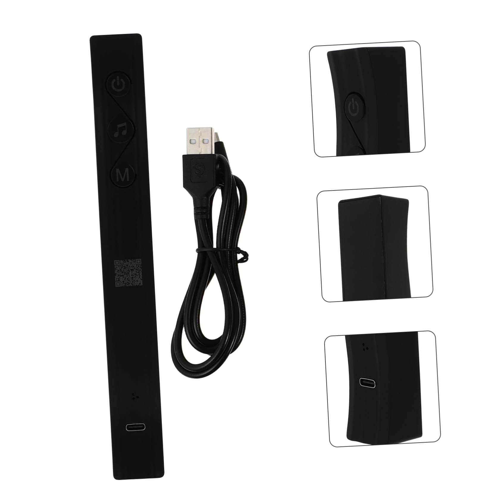 Zerodeko 1 Set Car Music Light Strip Rechargeable RGB Voice Activated Atmosphere Lamp for Vehicles Durable Ambient Decor for Music Festivals and Road Trips