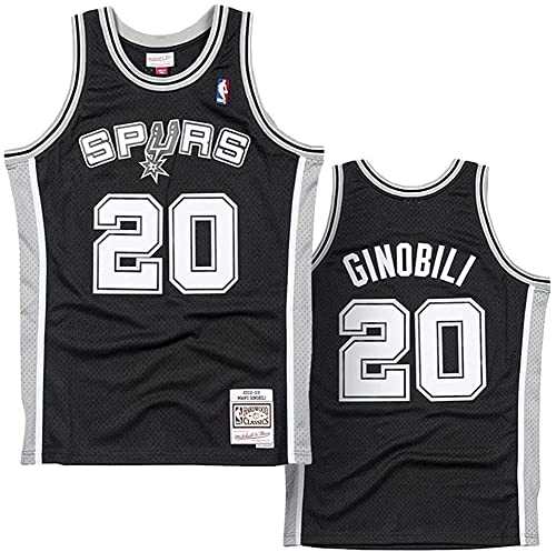 Manu Ginobili San Antonio Spurs 2002-03 Swingman Jersey, Negro, Medium