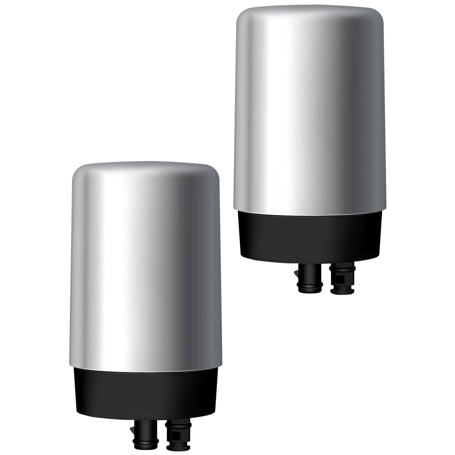 FilterlogicFaucets Filter Cartridge, Replacement for Brita® Filter, Brita® 36311 On Tap Water Filtration System, FR-200, FF-100, 100 Gallons, Chrome (2 Packs)