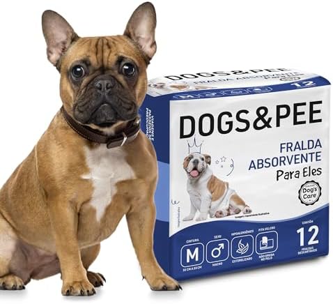 DOG’S CARE Dogs&Pee Fralda Descartável Para Cães Machos - Fralda ...