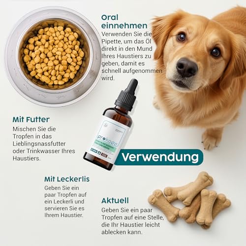 Zanipro Baldrian Beruhigung Tropfen für Hunde – Natürliche Hund Beruhigung bei Angst & Stress, Beruhigungstropfen Hund mit Baldrian & Helmkraut, Anti-Stress bei Silvester, Autofahrt & Trennung | 50 ml