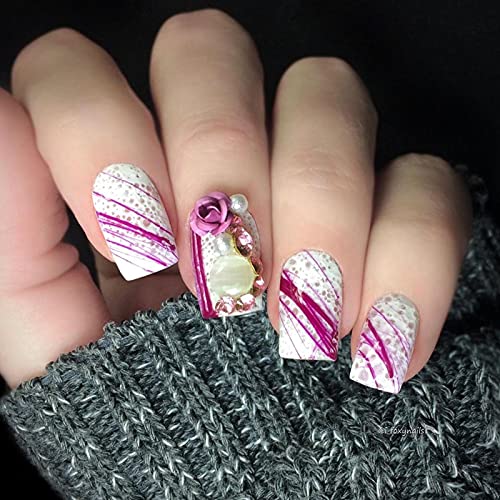 Conception de bricolage nail art strass 3D et pince pour pose facile - 7