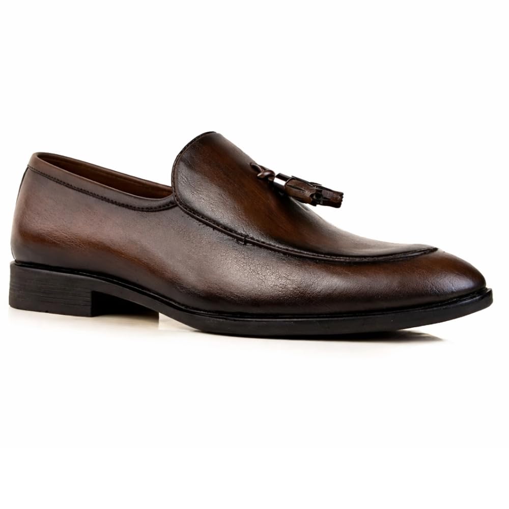 cliff fjord VITO Men's Faux Leather Semi Formal/Casual Moccasin | Bespoke Slip On Shoes Without Lace/Loafer | Italian Finish-picture-43