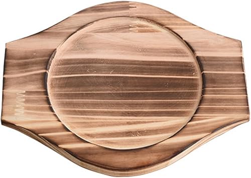 DOITOOL Dolsot - Bandeja de cuenco de piedra de madera coreana Bibimbap de loza con soporte para cuenco de piedra con platillo, cojín de aislamiento