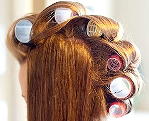Image of SWEETPEA�6PCS Hair Rollers For Hair Curling | Self Grip Holding Rollers | Rollers for Hair - Hair Rollers for Long Medium Short Hair (SVR004)(3 X 6 CM)