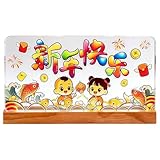 Sulxyi Decoraciones para el Año Nuevo Chino 2026 | 2026 Chino con Alimentación por USB,Carteles de Mesa del Año del Caballo con Luces,para Dormitorio Sala Oficina Restaurante Hotel Fiesta de Primavera