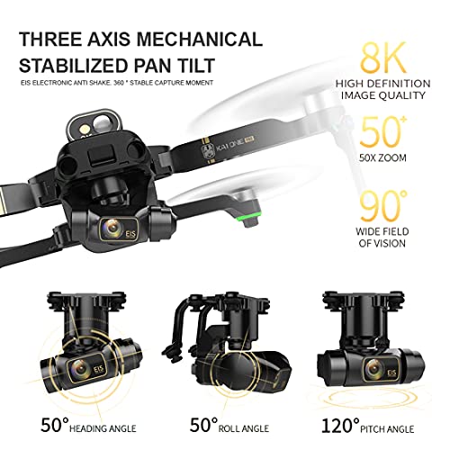 Hedi KAIONE MAX RC Drohne, 4K Kamera, OAS Laser-Vermeidung, 3 Achsen Gimbal, 5G WiFi GPS FPV Bürstenloser Drohne… – Bild 6