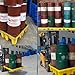 XLIHAWY Drum Containment Spill Pallet, Polyethylene Paint Bucket Tray, Industrial Garage Storage Detachable Shipping Leakproof Platform(50x36x10cm/4pcs)