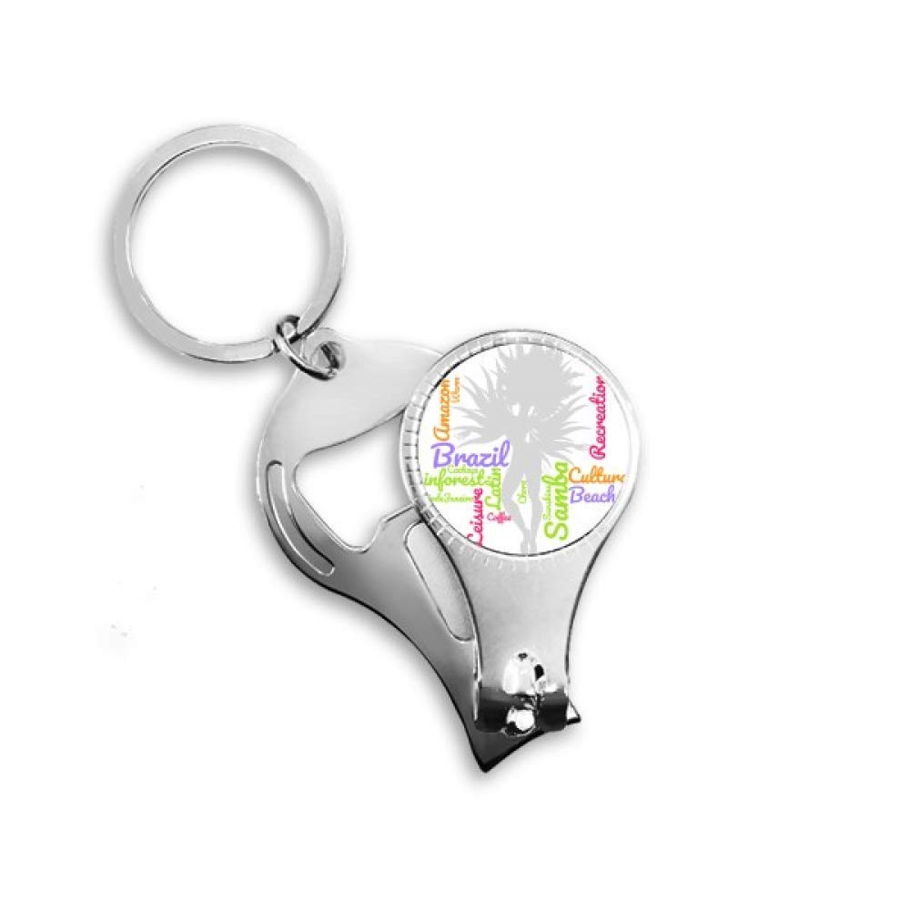 Porte-clés Brésil Dance Samba Culture Wordcloud souvenir chic