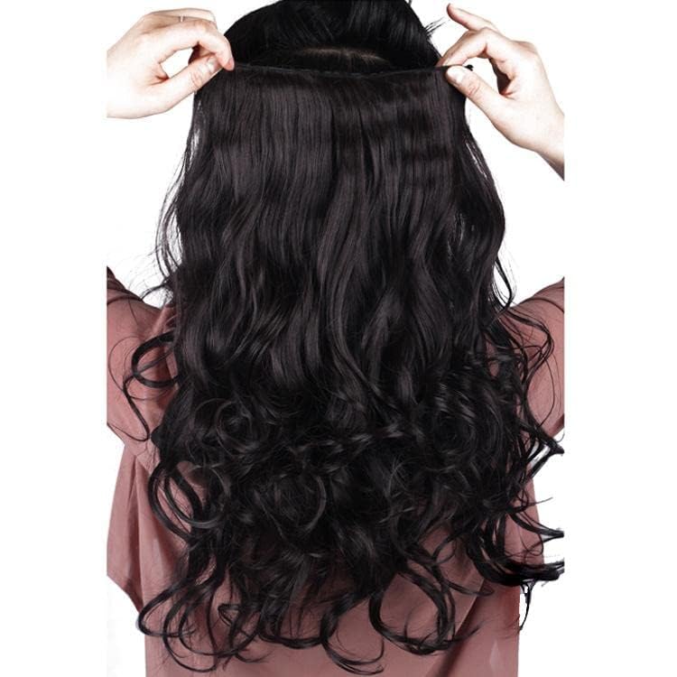 DELUXE HAIR Curly Synthetic Hair Extension Natural Golden Black 30 inch long & soft touch curly Woman hair extension Pack of 1-image-36