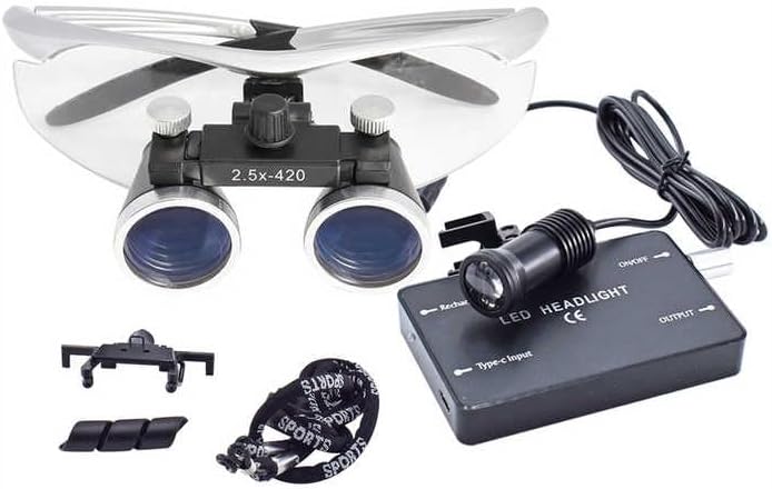 Lupa Binocular Com Fotóforo LED Sem Fio 2.5x e 3.5x Unique