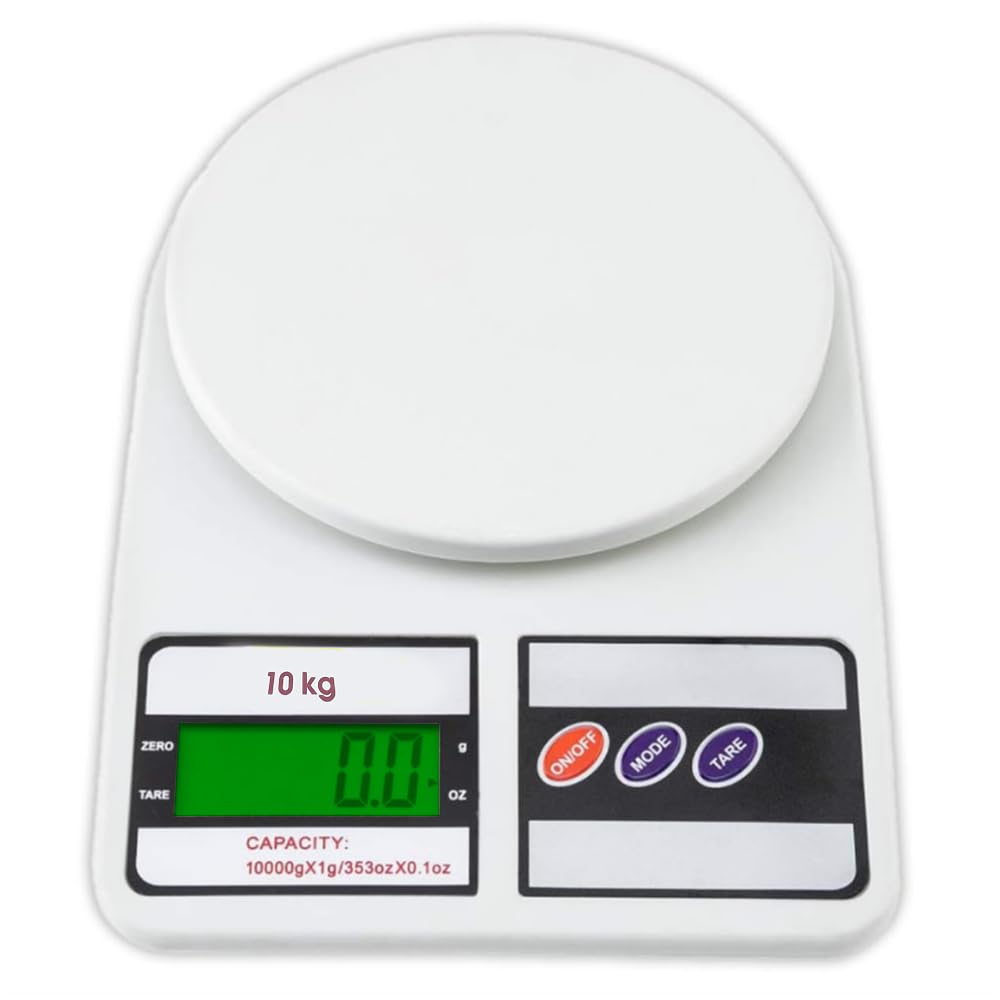 ATOM Digital Kitchen Food Weighing Scale For Healthy Living, Home Baking, Cooking, Fitness & Balanced Diet. | 1 Year Warranty | 10Kg x 1gms with 2 Batteries Included, SF400/A121, Color May vary (B083C6XMKQ) Amazon Price History, Amazon Price Tracker
