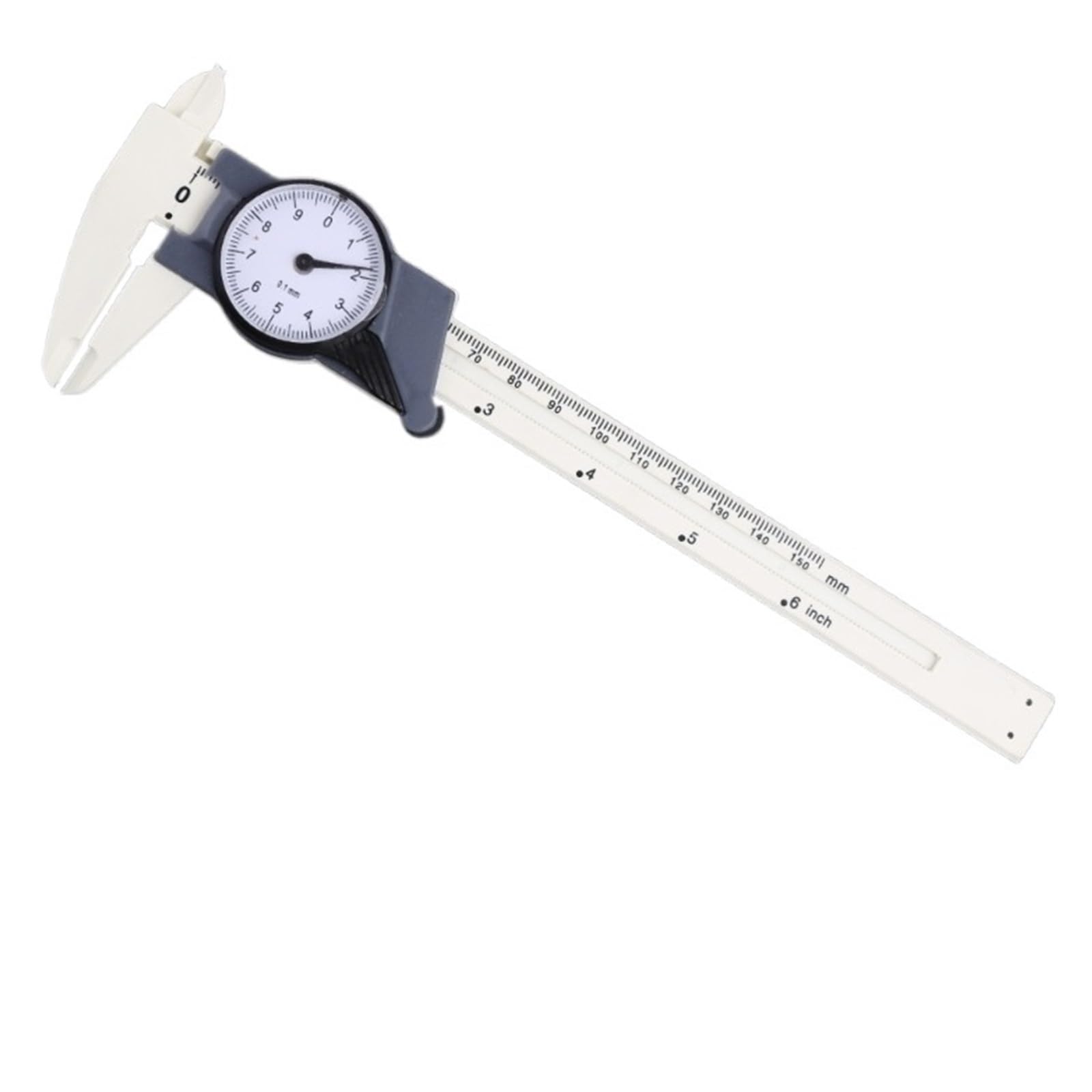 SWENEEN 150Mm 6Inch Dial Caliper Plastic Vernier Caliper 4Way Gauge Micrometer 0.1Mm,