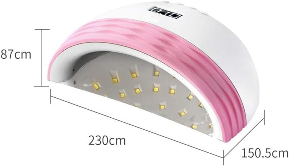ZYLE Nail Phototherapy Machine Fast Nail Lamp, Nail Beauty Tool, Timing Design Nail Whitening (Color : Gold) : Beauty & Personal Care