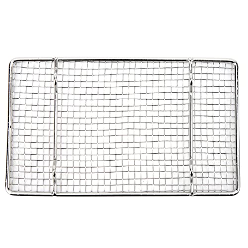 Topyond Rejilla De Rejilla para Enfriar para Hornear - Rejilla De Malla De Acero Inoxidable Rectangular Apto para Lavavajillas para Barbacoa Y Hornear