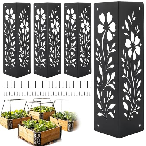Connecteurs d'angle en métal pour lit de jardin surélevé et potager maison - 6