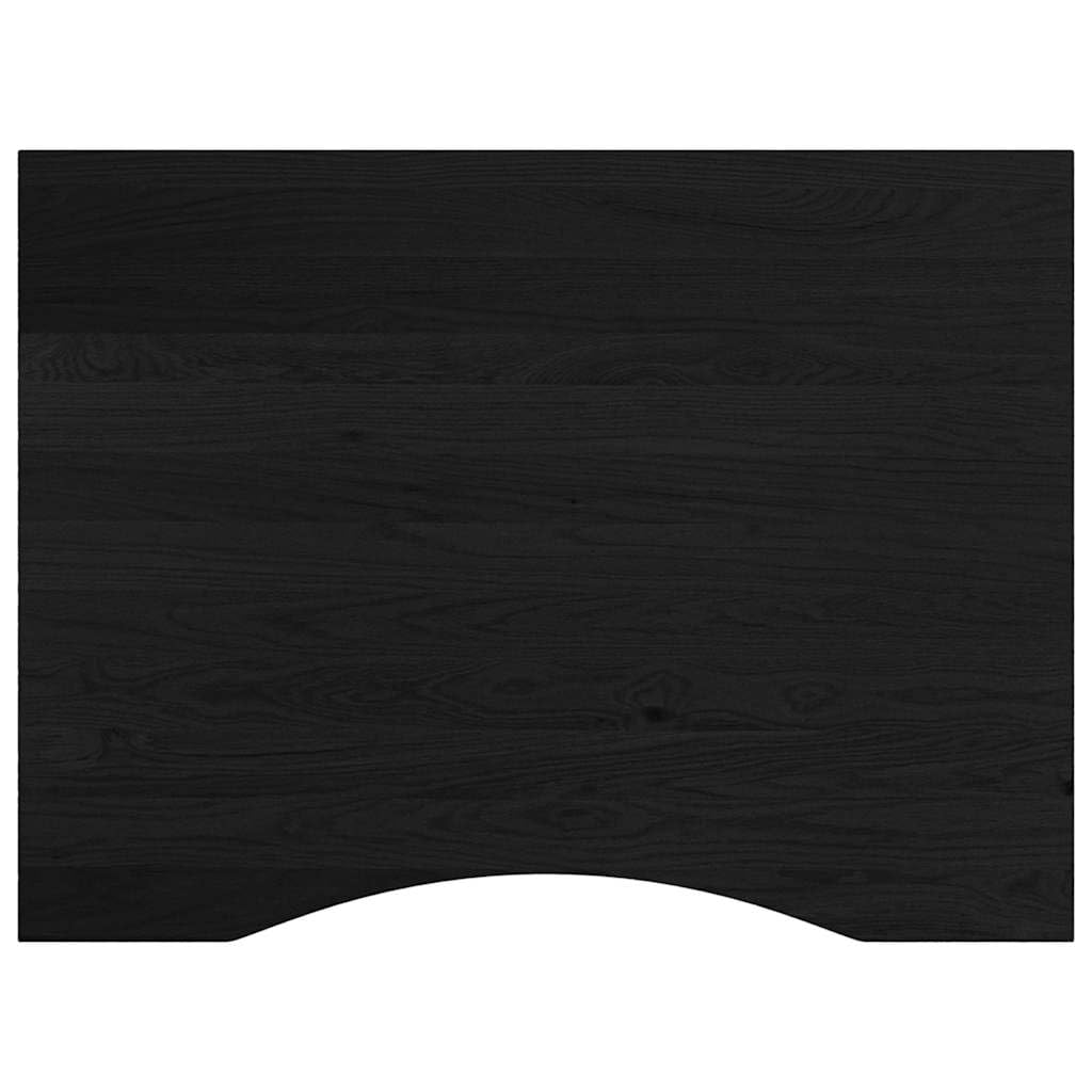 Banco de trabajo de roble macizo marrón oscuro, 80 x 60 x (71,5 – 98) cm, con estructura de metal resistente, gran área de trabajo para trabajos de bricolaje y accesorios de herramientas, versátil
