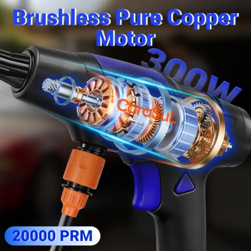 Image of Cordless Portable Car Washer, 1200 PSI Max Power Washer with 21V 4.0Ah Large Capacity Battery, Lightweight Car Pressure Washer with Safety Lock, Storage Case & 6-in-1 Nozzle for Car /Garden /Home /Patio