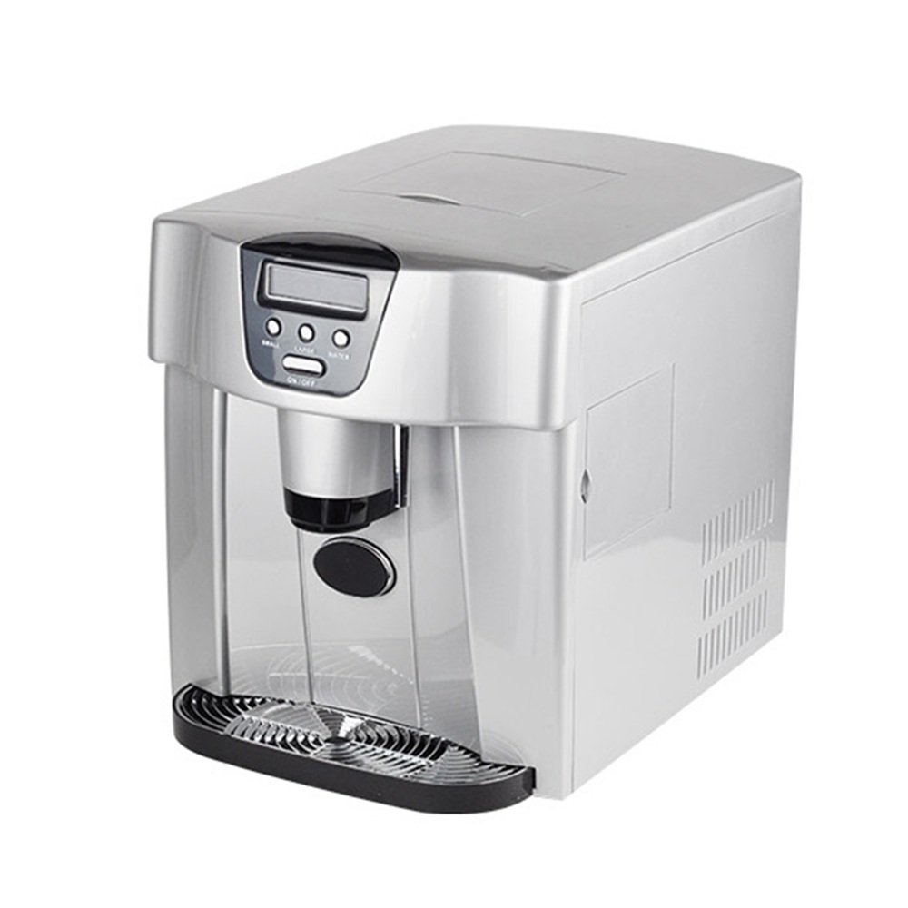 NAN Modern Life Ice Maker Machine Compact Counter Top,2 in 1,LED Display,Dispenser Machine(9 ice cube per 9-13 min) Ice Cube Makers