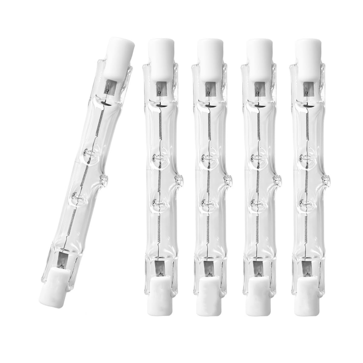 Lampadine alogene R7s 78mm 110w 2700k lampadine alogene lineari T3 bianche calde a doppia estremità,lampade a faro dimmergibile tipo J per illuminazione paesaggistica (10Pcs/110V-150W)