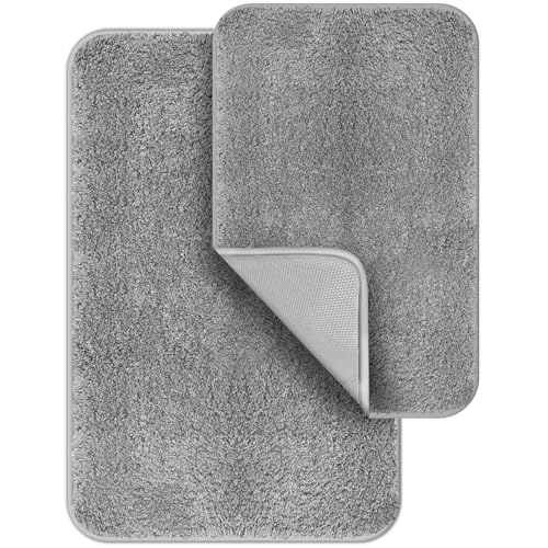 Digiroot Badezimmerteppich Set 2 teilig Badematte rutschfest waschbar...