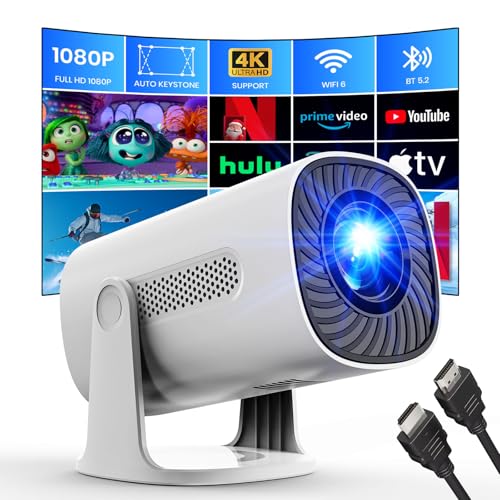 Mini Proyector 4K Supote 1080P Proyector con WiFi y Bluetooth Pro...