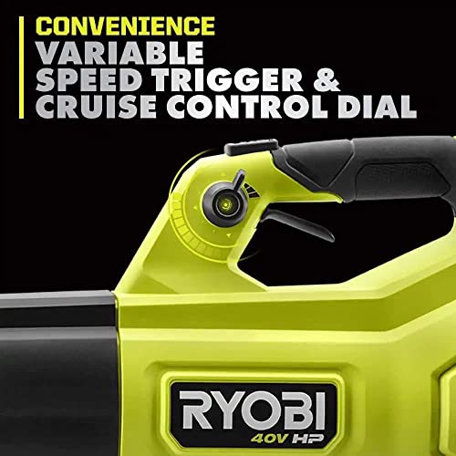 Ryobi 40V Hp Brushless Whisper Series 160 Mph 650 Cfm Cordless Battery Leaf Blower thumb #8