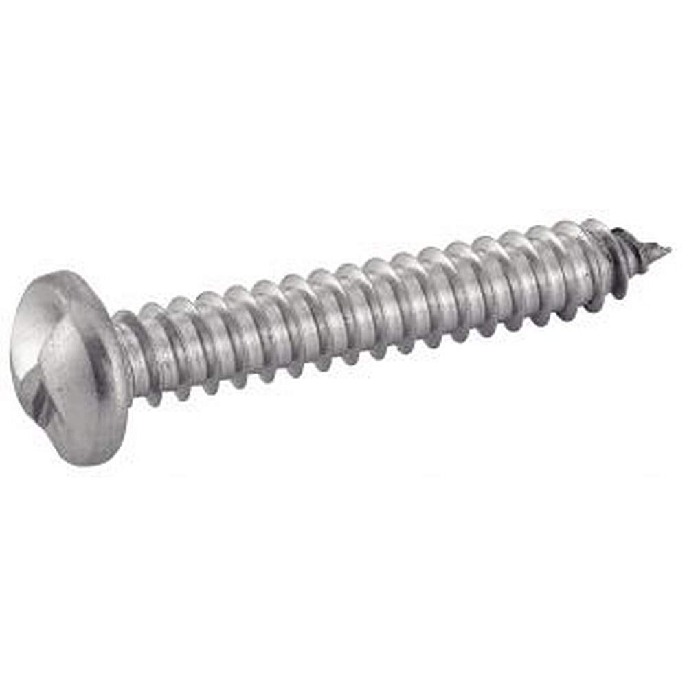 100 tornillos cilíndricos para chapa de seguridad One Way 6,3 x 38, acero inoxidable A2 DIN7981
