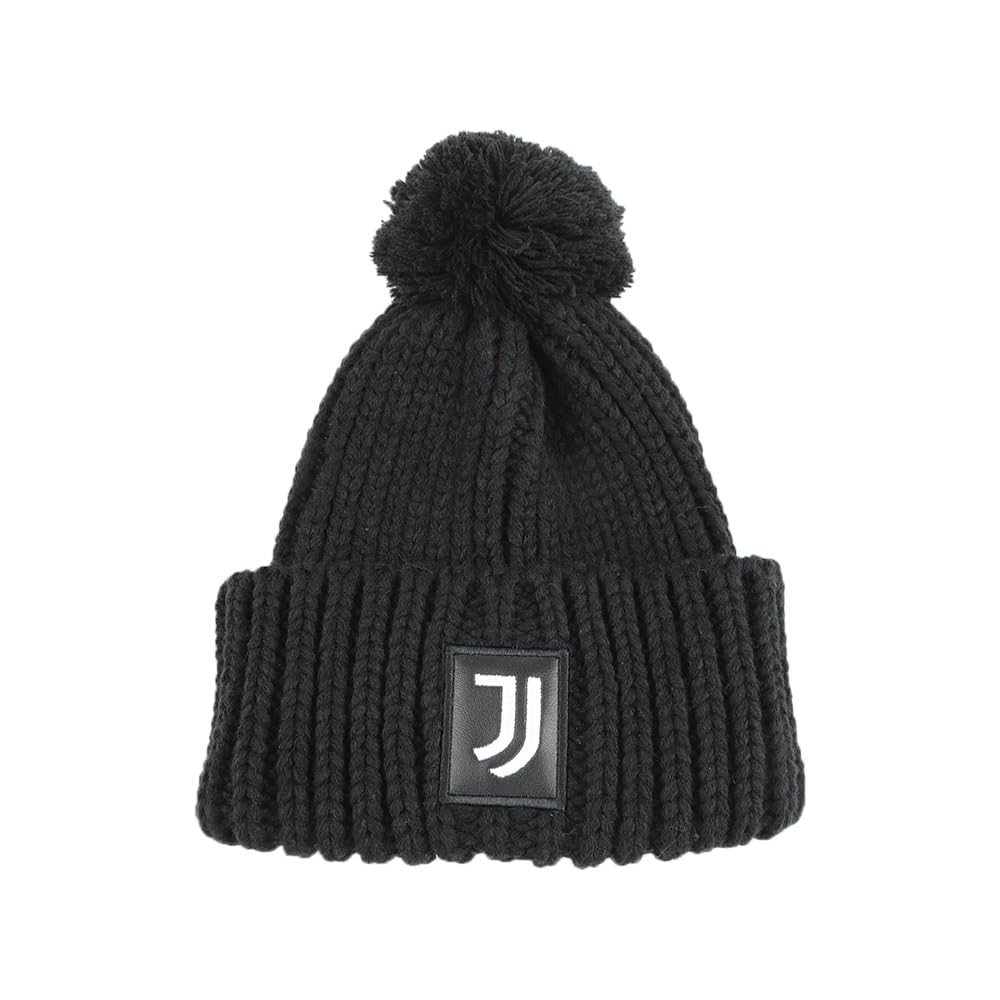 JUVENTUS 133643 Chunky Knit Ponpon Hat 100% PC Official Product