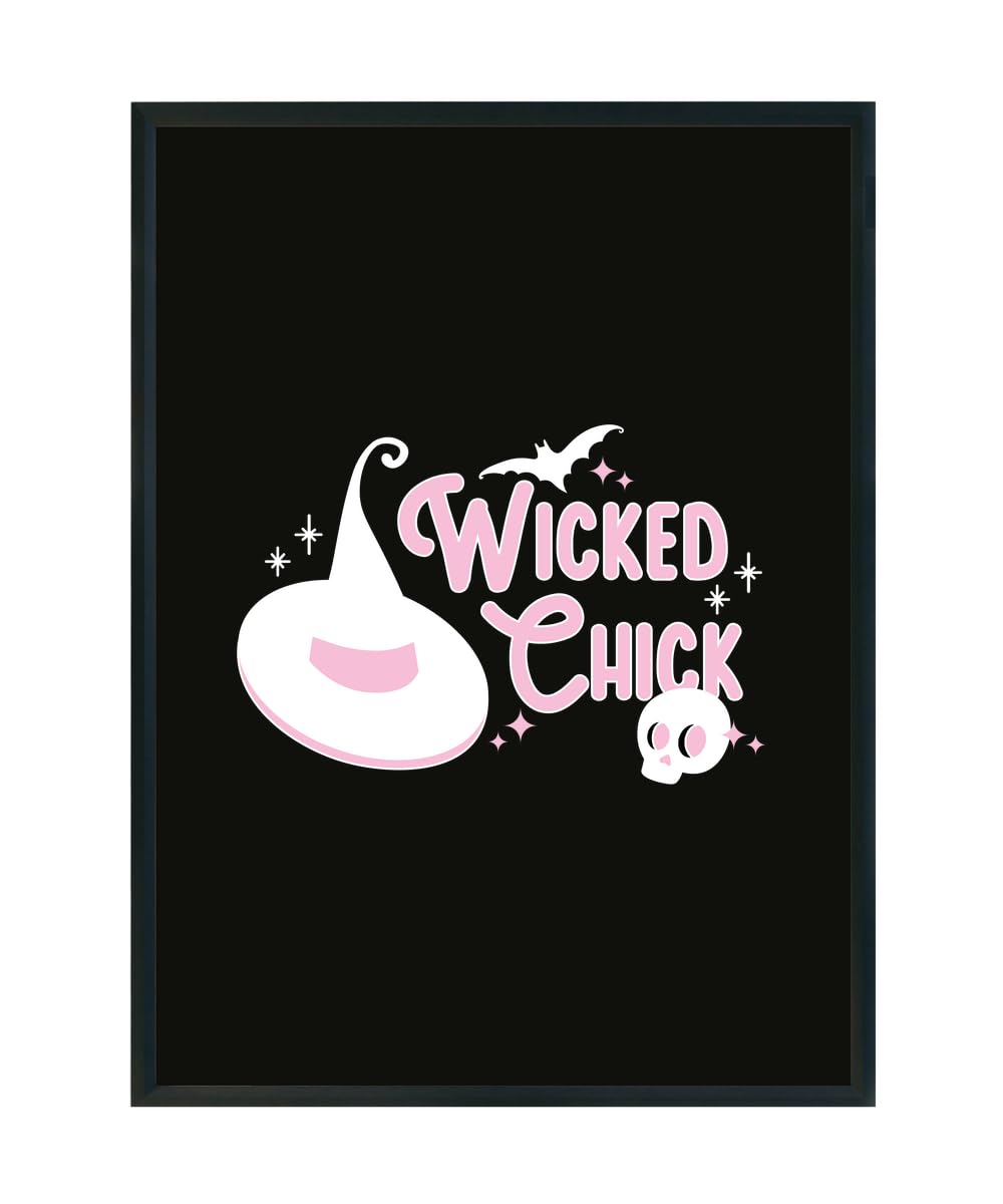 Hippowarehouse Wicked Chick Printed Poster A3 Wall Art Design Classroom Room Gym Office Décor