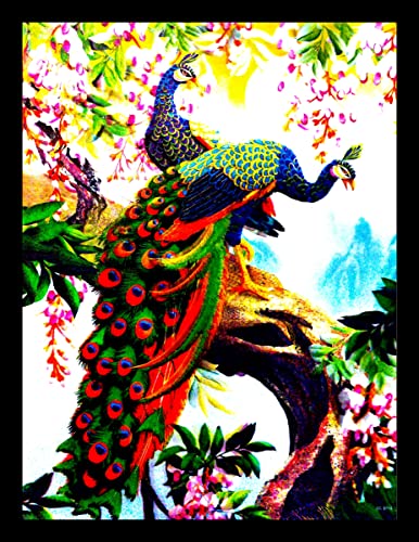 Image of Suninow 5D Painting for living room (peacock)