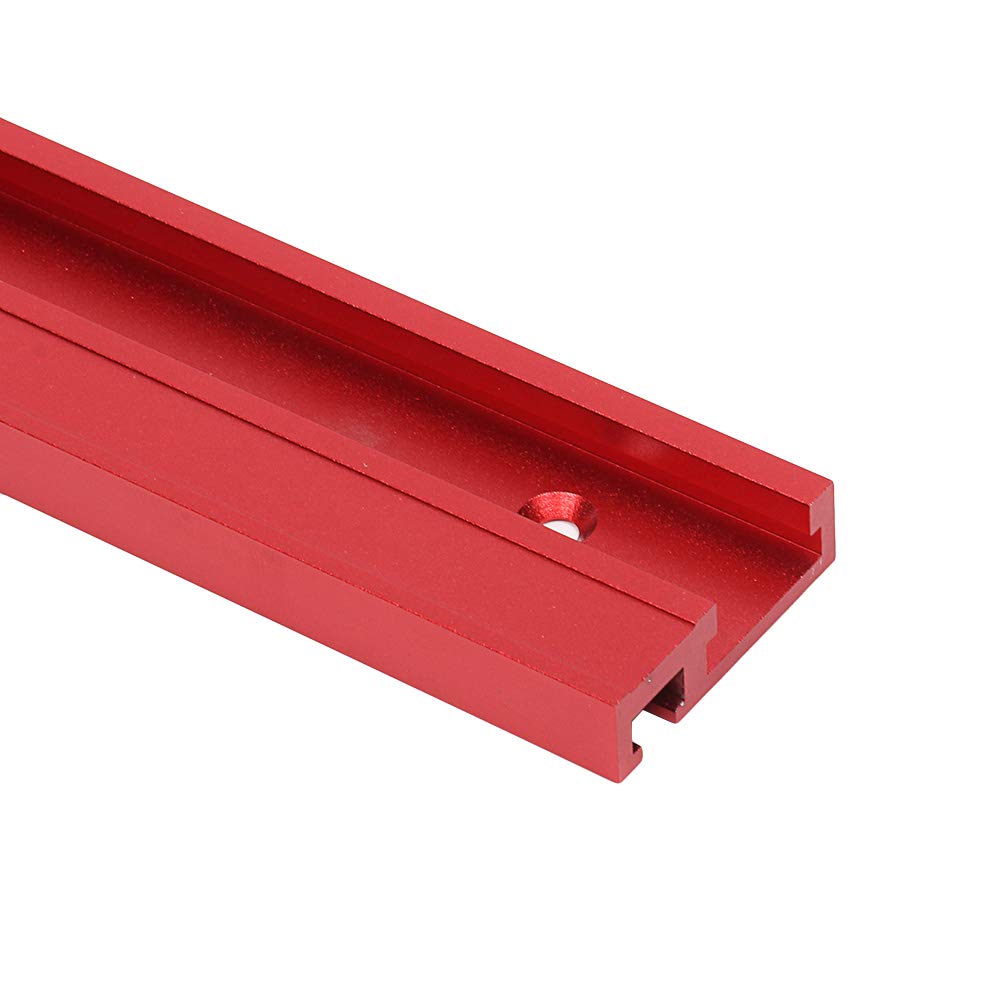 belupai 1000mm alliage d'aluminium rouge 45 type t-rail à bois t-slot rainure à onglet