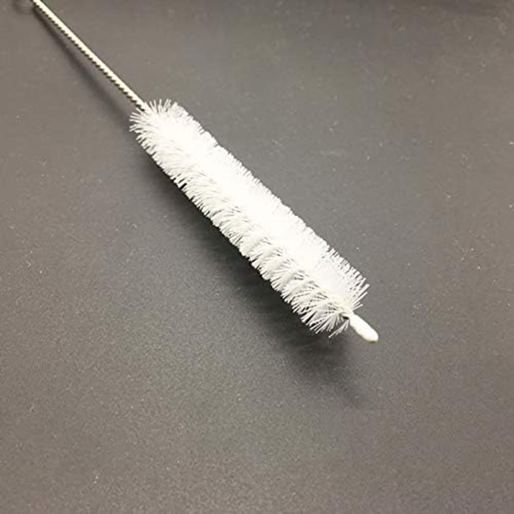 Spazzole sterili per tracheostomia - 10 Pezzi Spazzole per Tubi laringei - Scovolino per Tubi con Manico in Acciaio Inossidabile e setole in Nylon