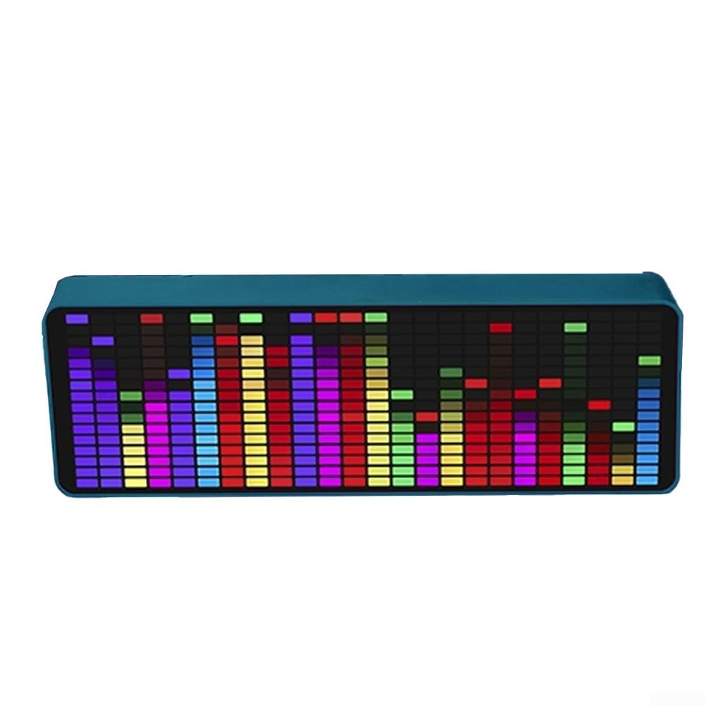 LED Music Audio Spectrum, VU Meter Indicator Analyzer, 20 Segments/15 Levels, LED Display, Built-in DSP, Support EQ Adjustment, 5-12V, For Car, Home