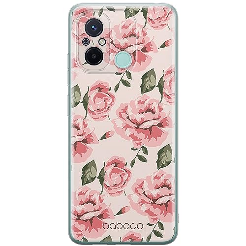 Babaco ERT GROUP mobile phone case for Xiaomi REDMI 12C/ REDMI 11A original and officially Licensed pattern Flowers 013 optimally adapted to the shape of the mobile phone, case made of TPU
