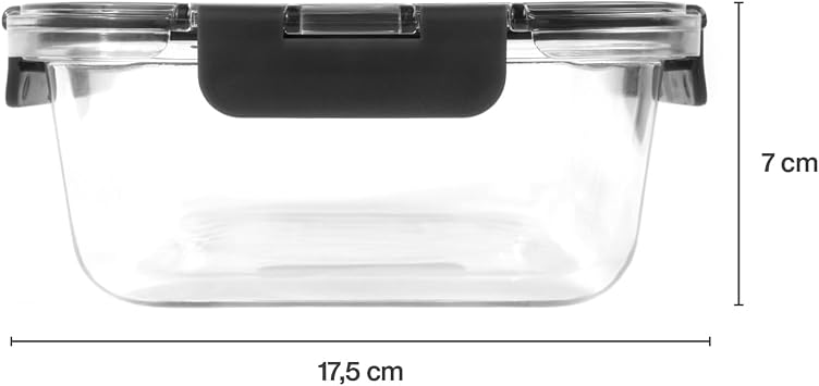 Zyliss 1.5L Glass Container Shatterproof Glass Airtight Food Storage Box