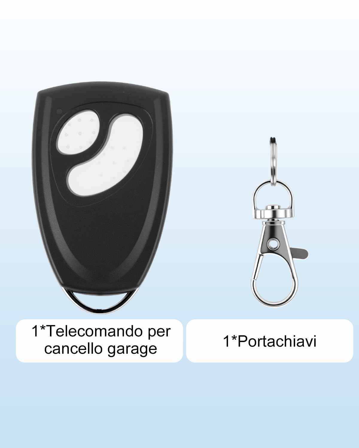 Ersatz für Rademacher Handsender, Fernbedienung kompatibel mit HOMEPILOT für Garagentorantrieb Classic & Premium Smart, 433,9 MHz 2-Kanal, kompatibel mit RolloPort S1, S2, SX5 DuoFern(1 Stück)