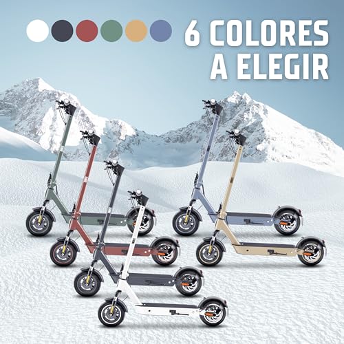 Miniatura 8 de Zwheel Zfox Max Arctic White Patinete Eléctrico Adultos Homologado Dgt - 800w Max, 50km Autonomía, Ip54 Resistencia Al Agua, Ruedas 10 - Llave Nfc, Intermitentes, Doble Suspensión, Frenos Aer