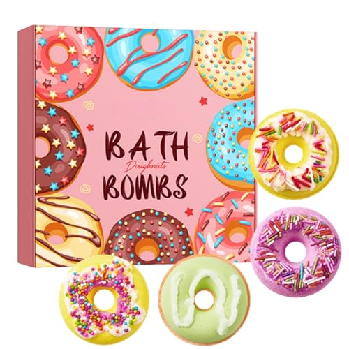Badebomben Geschenkset 4 Stück, Duschbomben Geschenkideen für Frauen, Freundin, Ehefrau, Badekugeln Wellness Geschenke für Geburtstags Weihnachts Valentinstag, Badezusatz Frauen,...