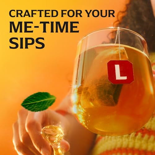 Lipton Smooth Mint with Lemon Peels Tea Bags, caffeine free Tea, Fruit and Herbal Tea, Individually Wrapped, 20 Tea Bags - Thumbnail 5