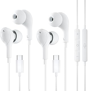 2 Pack USB C Headphones for iPhone 16 15, Wired Earbuds for iPad Pro Air Mini, iPad 10, MacBook, in-Ear Earphones Wired wi Price In India