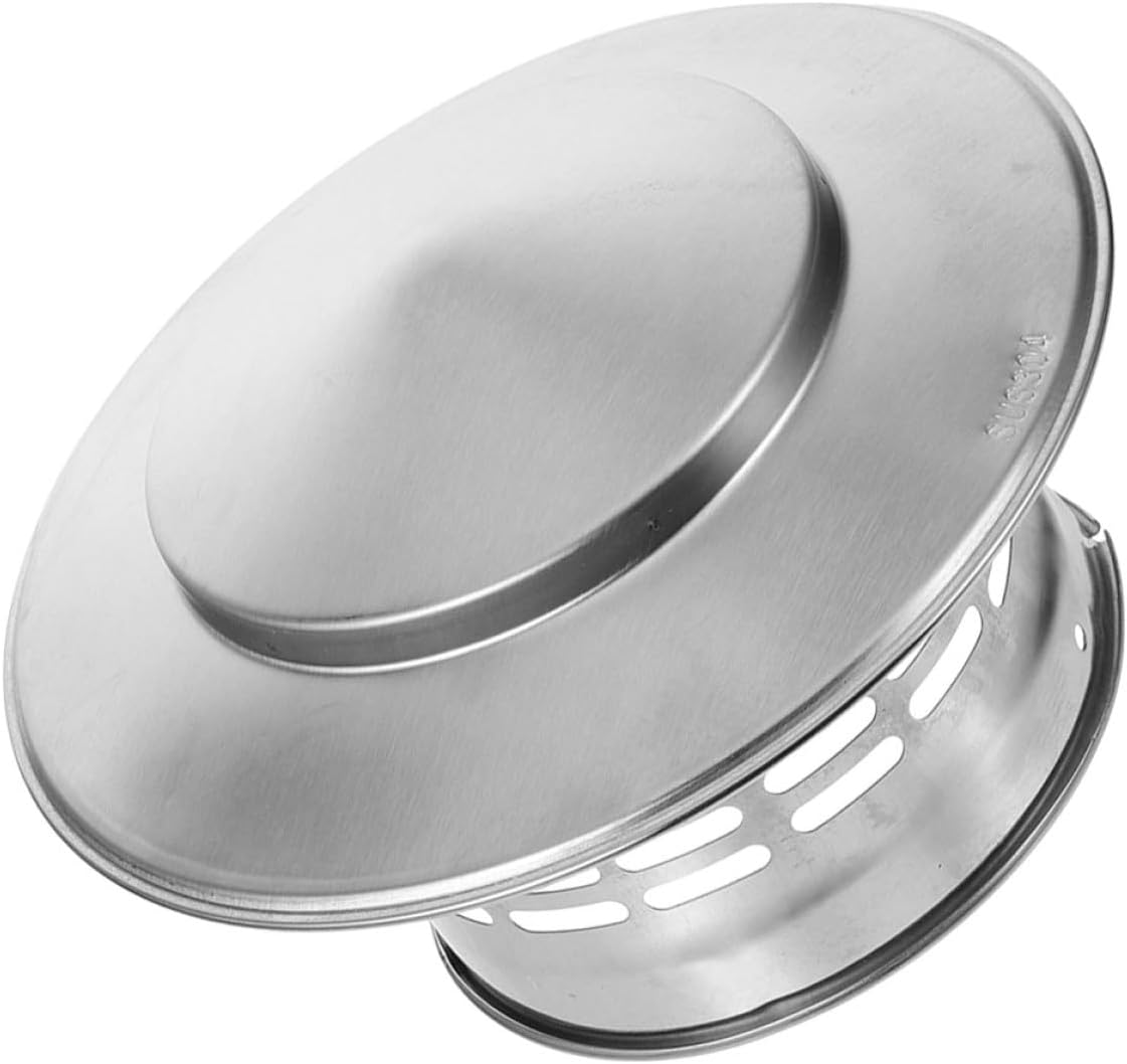 Alipis Stainless Steel Chimney Cap 200mm Smoke Funnel Cover Rainproof Chimney Cowl Roof Vent Outdoor Fireplace Accessory