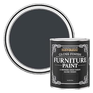Rust-Oleum Grey Furniture Paint in Gloss Finish - Anthracite (RAL 7016) 750ml