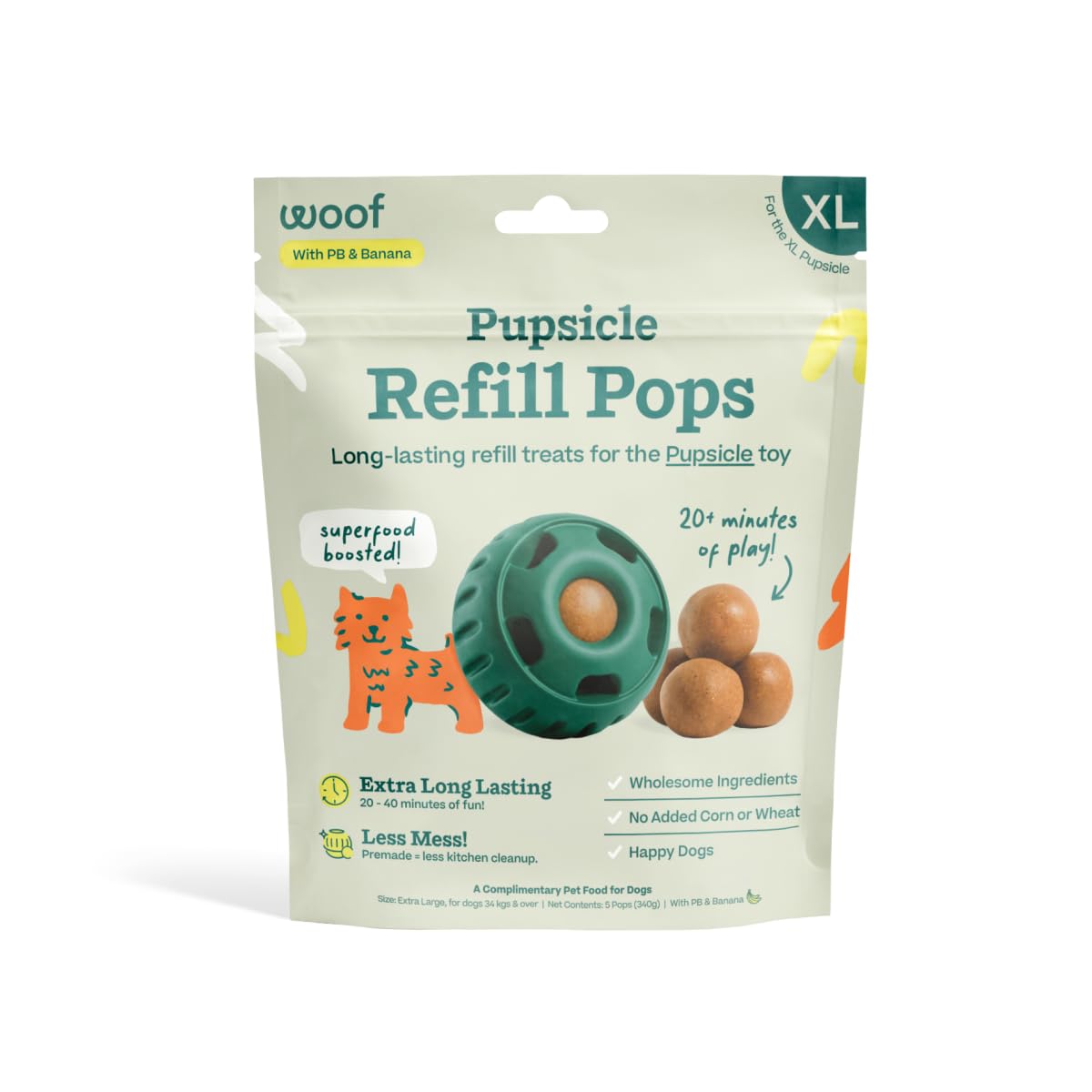 WOOF XL Banana Pops