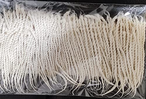 Indian Puja Cotton Wicks Religious Long Jyot Bati Akhand Oil Lamp Diya Diwali Lighting Christmas decor lighting - Twisted Wicks - Image 3