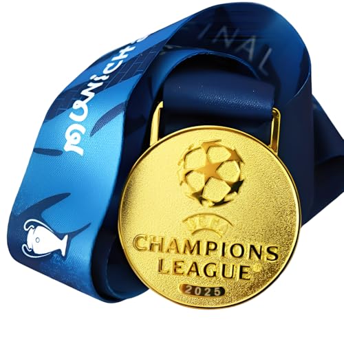 YYDSTES 2025 Médaille de la Ligue des Champions,Souvenirs de la League de Football,Objets de Collection Sportifs,Les Meilleurs Cadeaux pour Les Fans de Football