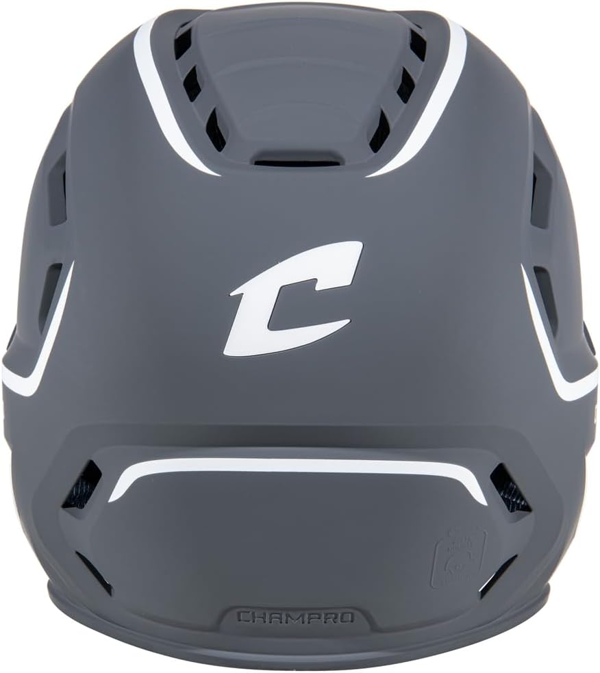 Champro HXE Two-Tone Matte Baseball Batting Helmet with Jaw Guard