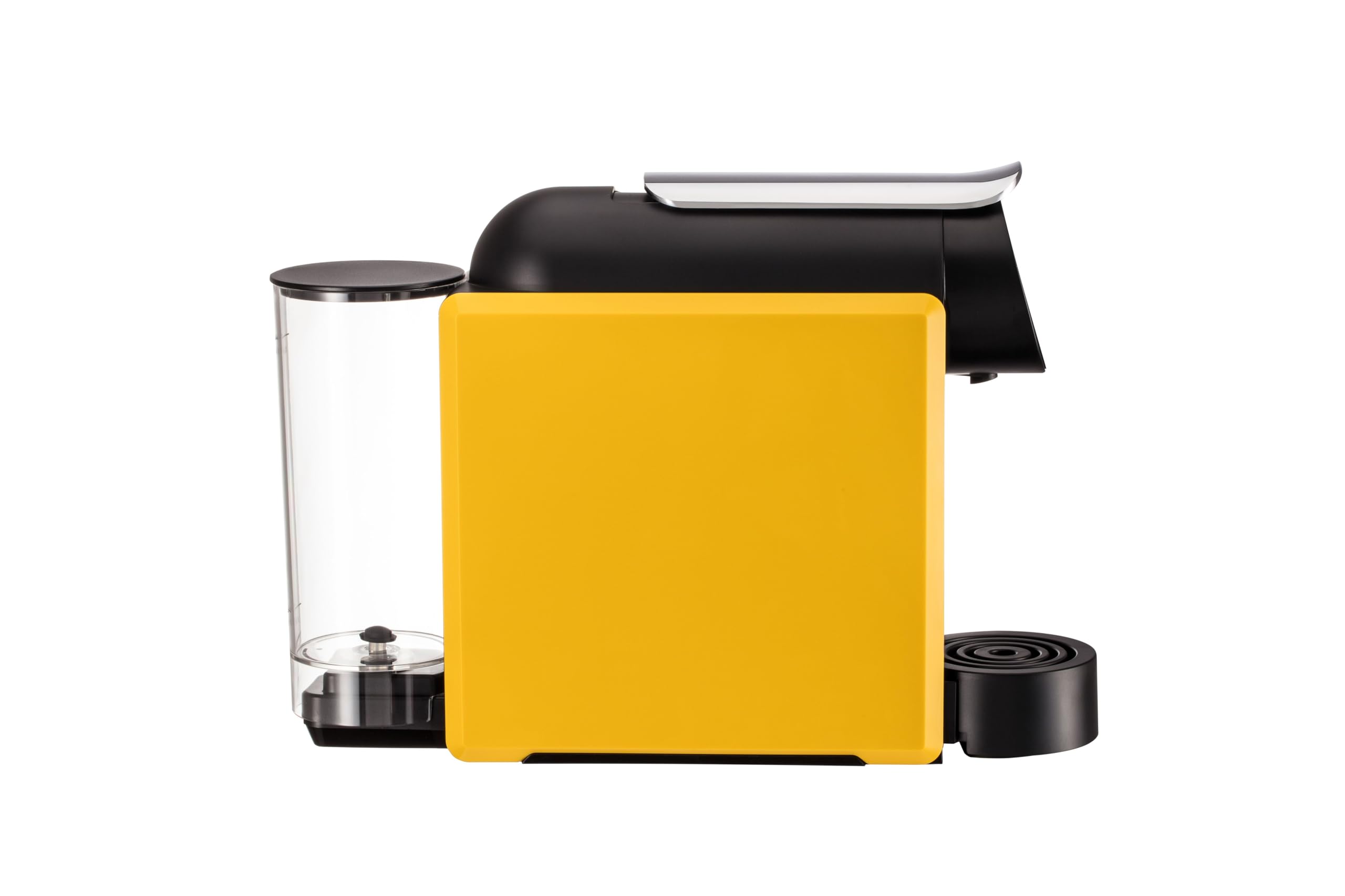 Delta Q Mini Qool Amarilla - Máquina para Cápsulas Delta Q | Compatible con cápsulas Delta Q, diseño ultracompacto, depósito 0,6L, almacenamiento para 7 cápsulas usadas