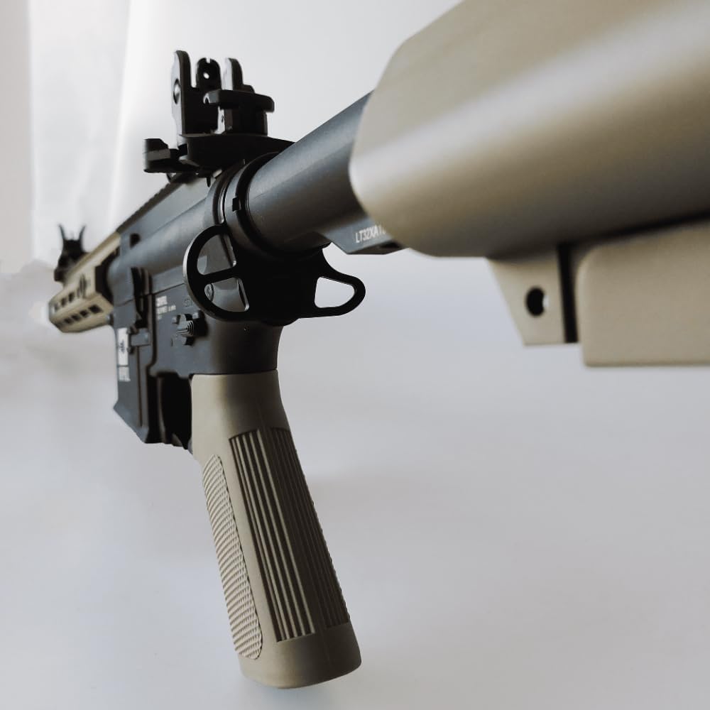 Delta Pioneer Recon Fucile Softair Elettrico AEG Rifle 10" (FDE) con Gearbox Metallo, Batteria Ni-MH 9,6V, Calibro 6mm, Pallini